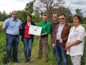 Remise du chèque du Lion's Club d'Ebersheim Plaine d'Alsace, en mai 2019 (photo J.-P. Spihlmann)