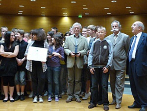 Les lauréats (Yves Muller au centre) - Photo Cathy Zell