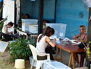 Plus de 50 bénévoles se sont relayés pour nourrir martinets et hirondelles cet été - Photo Christophe Wild