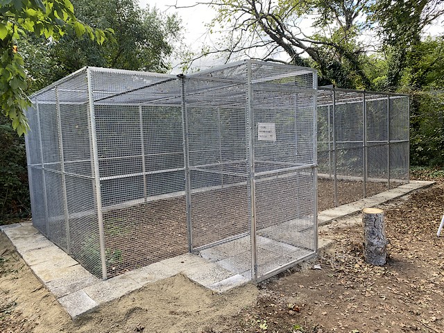 L'enclos des mammifères finalisé - Photo LPO Alsace