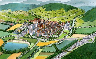 Paysage après restauration des continuités écologiques